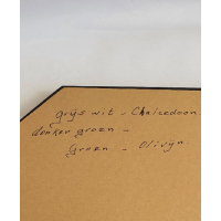 Wandversiering met halfedelstenen en/of edelstenen